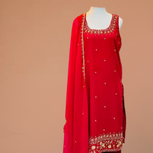 RED KURTHA WITH SIZES