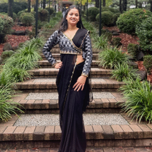 Dhaka Blouse and Sari Set