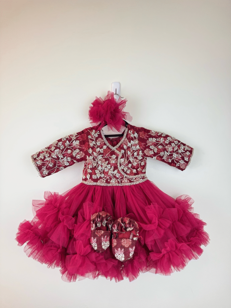 Baby Girl Pasni Jama Set