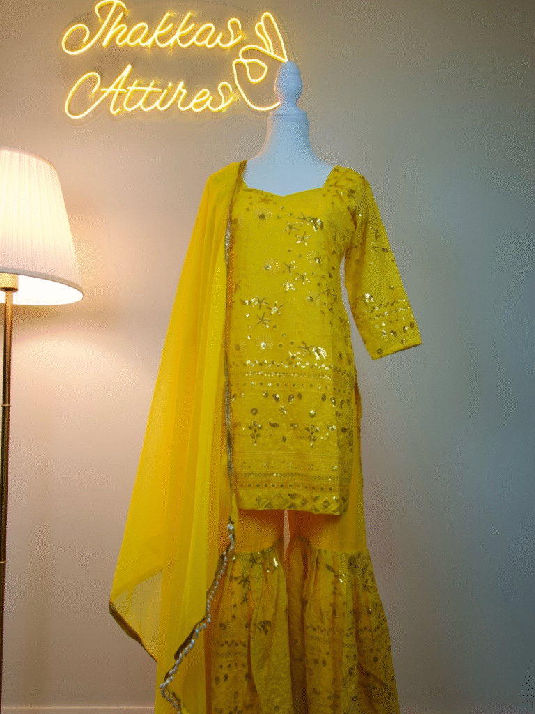 Yellow Gharara Set